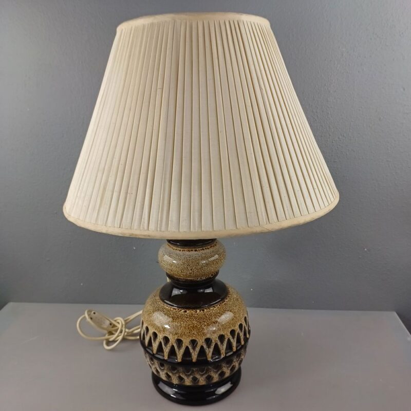 Lampa stołowa ceramiczna Niemcy lata 70 te REKWIZYTORNIA SKLEP RESVENA